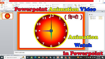 Automatic Clock in Powerpoint hindi | Automatic watch animation in powerpoint | Powerpoint Animation