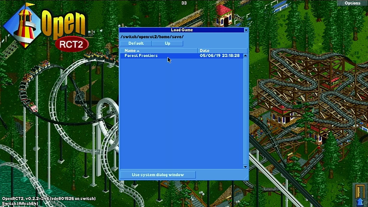 RollerCoaster Tycoon 2 reimplementation OpenRCT2 has a new save system