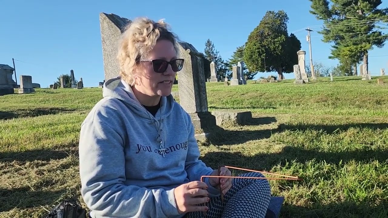 DOWSING RODS in a Cemetery!! | Ghost Hunting
