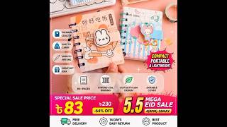 🌸 Cute Mini Coil Notepad 📚✨ | Kawaii Pocket Diary Book 💖