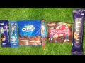 Satisfying Video Asmr Unboxing GIANT Sweets Chocolate and Rainbow Lollipops with Candy Cutting Asmr.