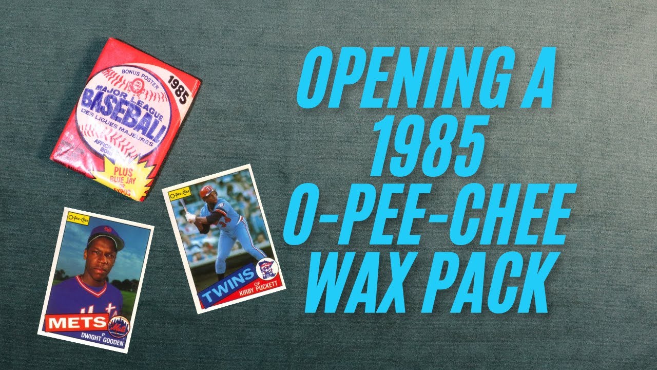 Opening a 1985 O-Pee-Chee Baseball Wax Pack