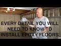 How to Install Epoxy Flake Floors / Tutorial Video