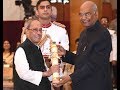 President kovind presents bharat ratna to shri pranab mukherjee