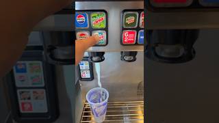 Mountain Dew Baja blast zero sugar and Mountain Dew soda drink mix refill at Taco Bell soda fountain