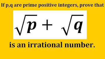 If p,q are prime positive integers, prove that √p+ √q is an irrational number.
