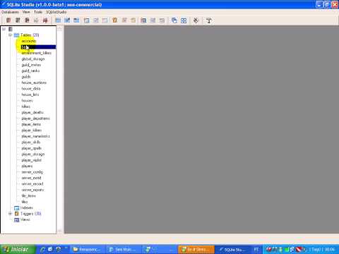 sqlestudio tibia