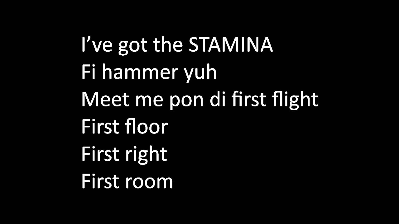 Kranium Stamina (Lyric Video) YouTube