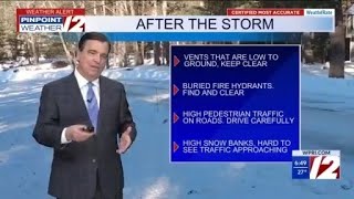 WPRI 12 Weather Forecast 2/24/26 Light Snow Wednesday Morning