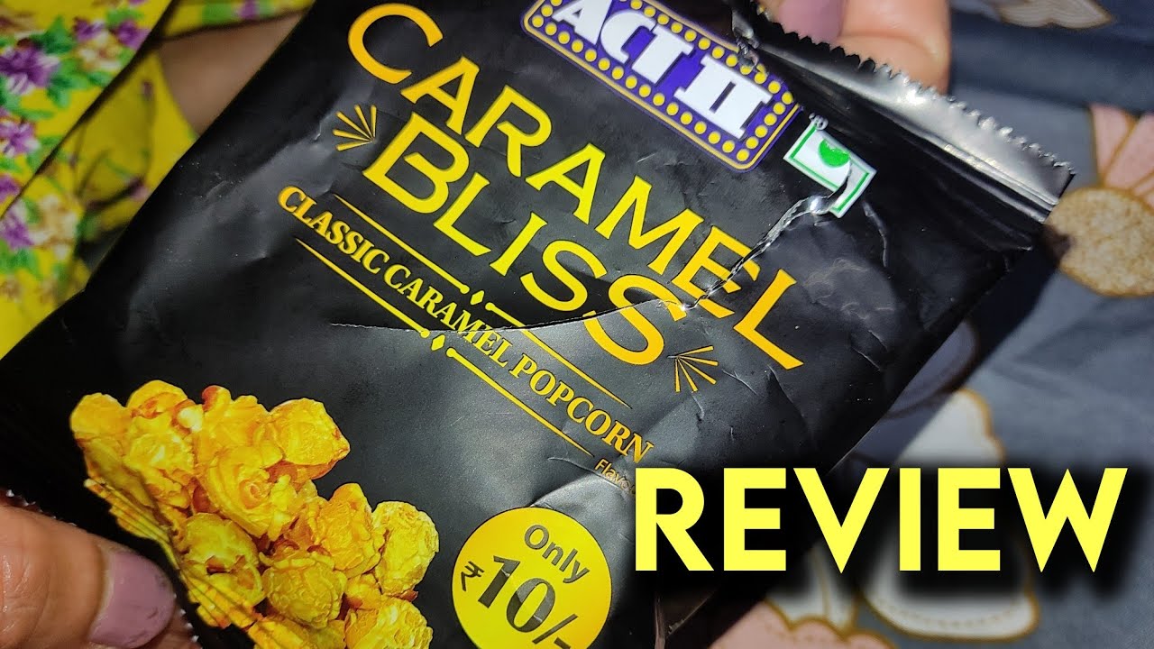 ACT 2 Caramel Bliss POPCORN REVIEW Ready to Eat Chocolate Popcorns