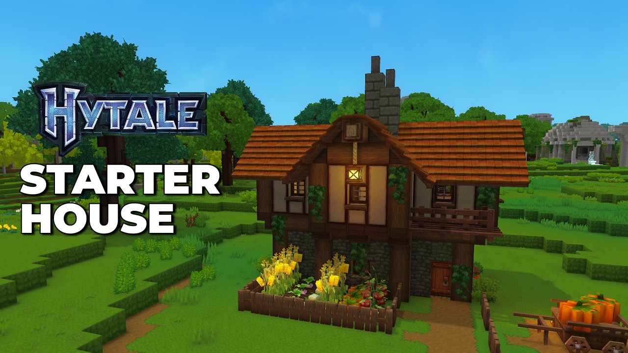 Hytale: How to Build a COSY Starter House (Easy Tutorial)
