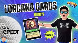 Disney Lorcana Ink &amp; Find at EPCOT! 🎴 Card Hunt + Trading Fun | Boogie &amp; Beyond