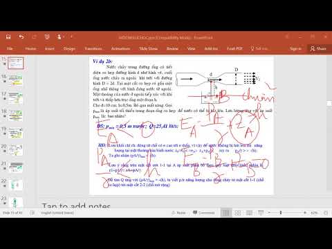 Video Cơ lưu chất - Hướng dẫn giải Bài tập Phương trình Năng... - youtube