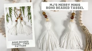 Boho Beaded Tassel Ornament