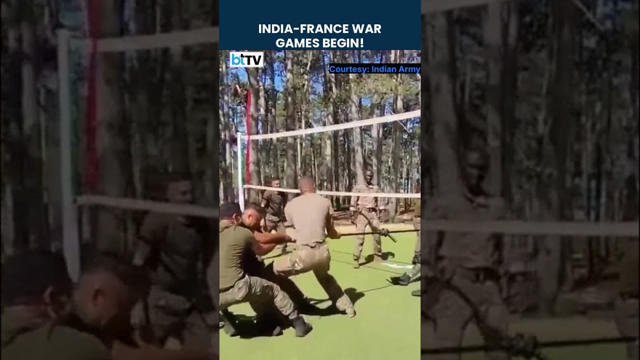 Indo-French Troops Clash In Tug Of War | SHAKTI-VIII Military Exercise In France