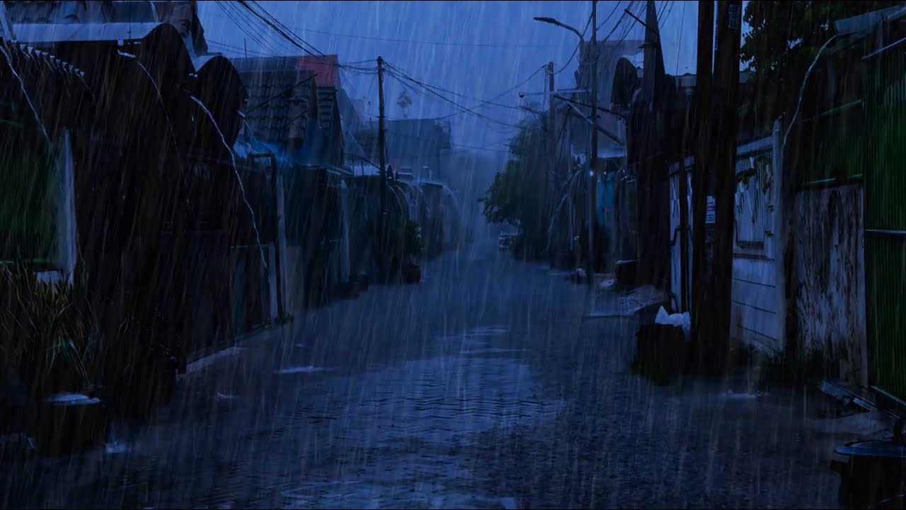 Immediately Fall Asleep in 3 Minutes with Torrential Rain on Tin Roof & Strong Thunder