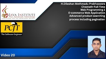 Web Programming 1| Task 20| eShop | 1st year | Java Institute | Dileshan