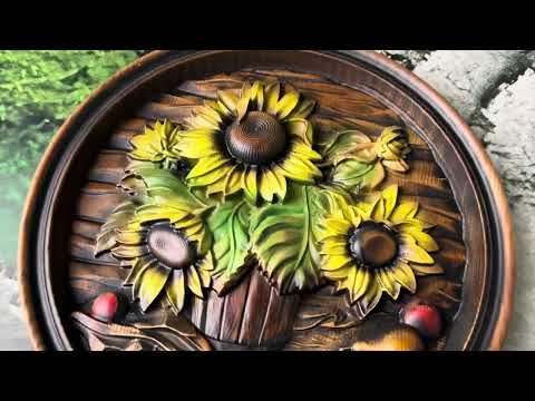 Панно з дерева «Соняшники» — тепло природи у вашому домі, видео 1