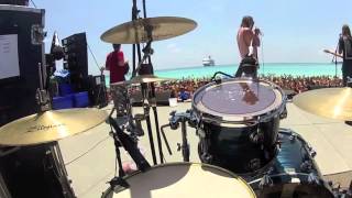 The Dirty Heads- Matty O GO PRO Drum Cam (311 Carbbean Cruise Day #2)