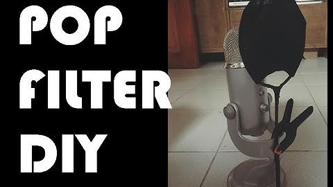 How To Make Your Own Pop Filter Tutorial DIY