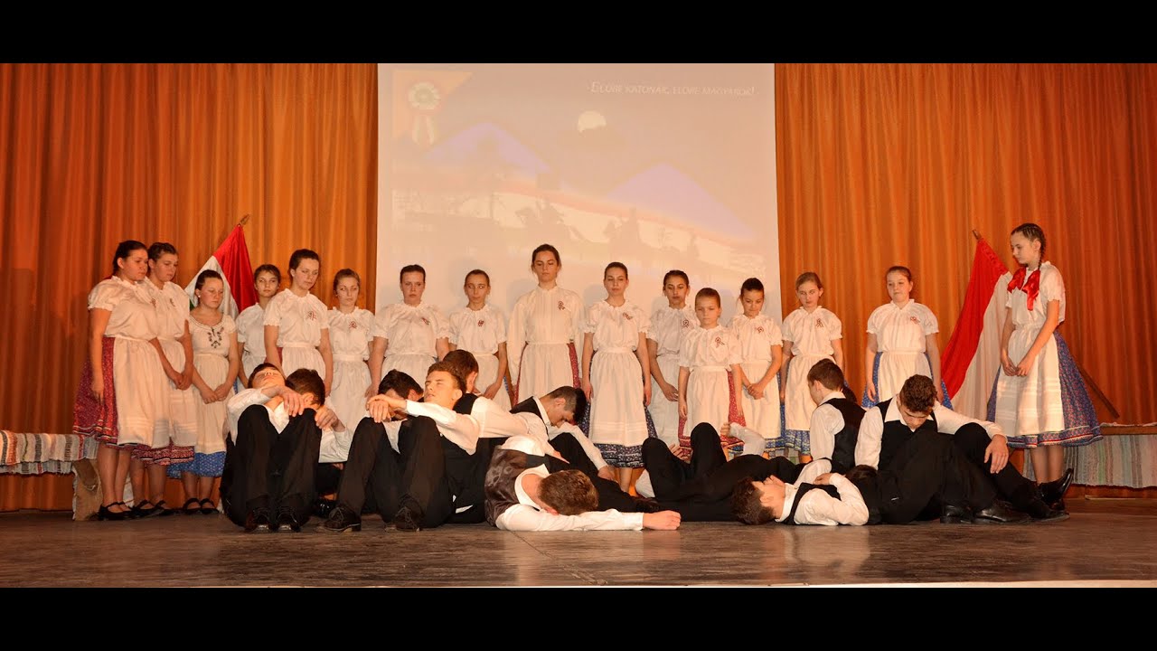 Ezüstperje néptánccsoport - Érsemjén - Március 15. - Előre katonák, előre magyarok!