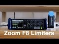 Zoom F8 Input Limiters