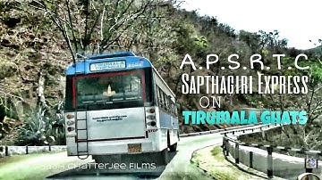 Chasing APSRTC Sapthagiri Express Bus,Tirumala Ghats