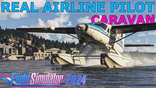 Black Square Caravan Professional Full Flight with a Real Airline Pilot!