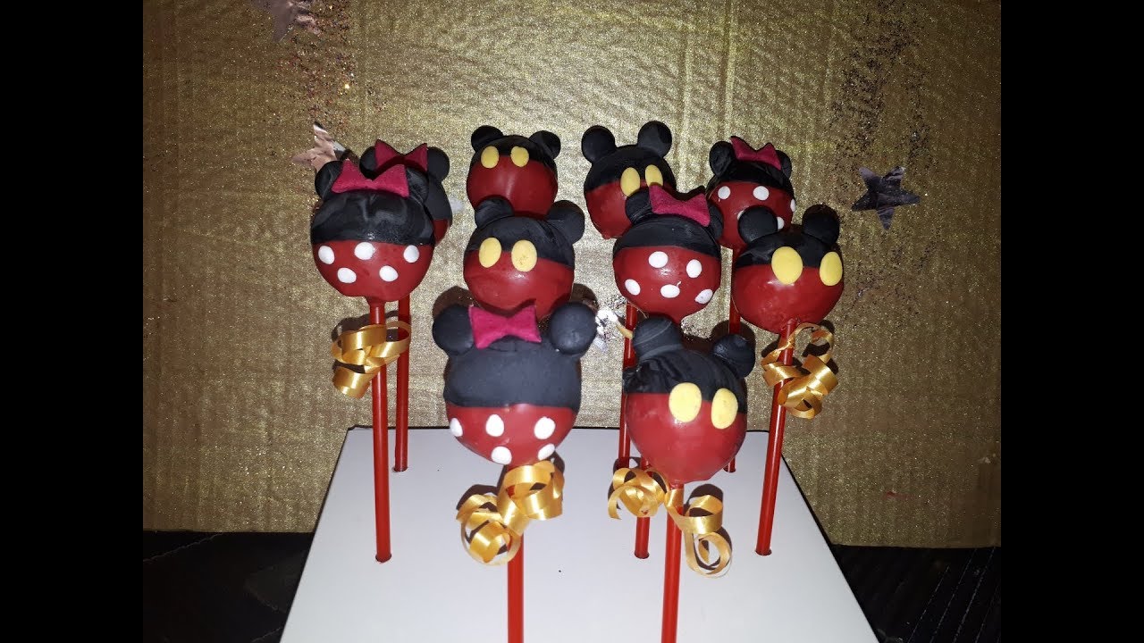TUTO POP CAKES🍭 MICKEY & MINNIE TROP FACILE!!!👍🍭 90ans ça se fête !!