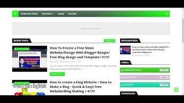 How To Create a Free News Website/Design With Blogger Bangla। Free Blog design and Template। বাংলা