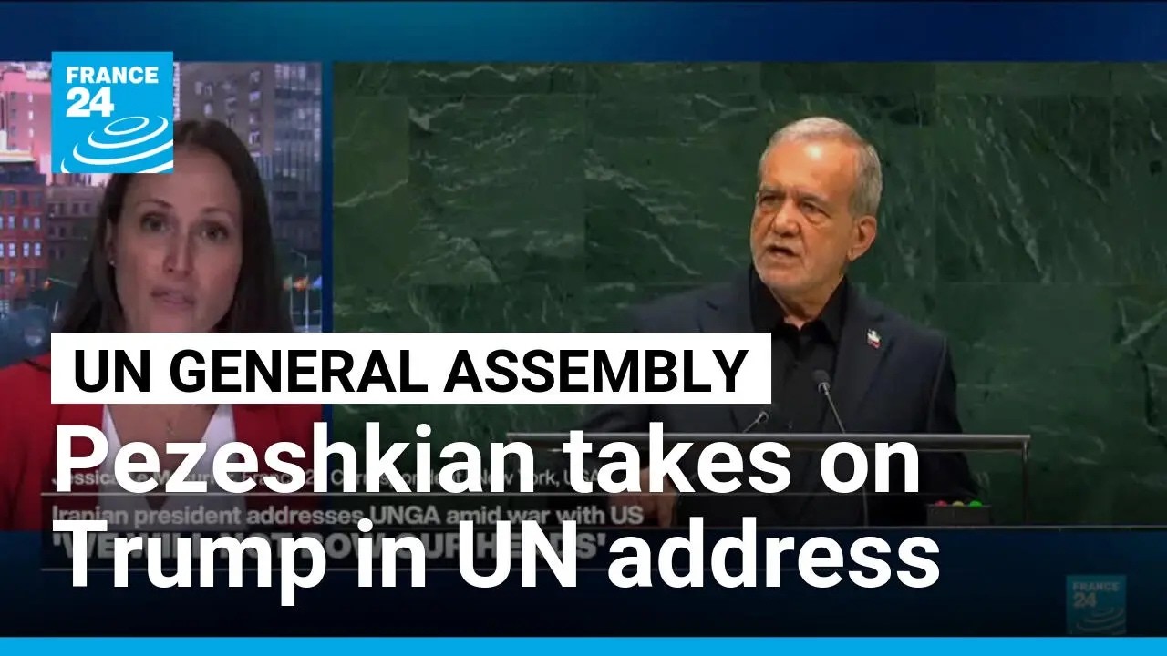 Iranian president adresses UNGA amid war with US • FRANCE 24 English