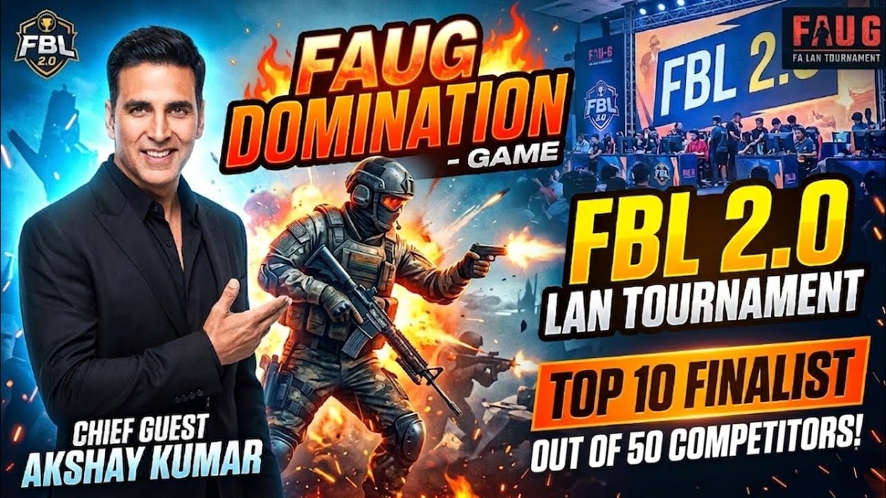 FBL 2.0 Lan Tournament 🔥 Sorted in Top 10 FINALIST | Faug Domination # ...