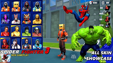 Hulk, Spiderman, Ironman, Captain Amerika, Deadpool, Avengers Vs Crime Part 8 || spider Fighter 3