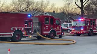 Springfield fire worked a house fire 2100 block North Broadway Ave at Dale street