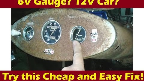 6 Volt Gauge in a 12 Volt Vehicle? It could be easier than you think! Cheap Voltage Reducer.