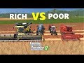 Farming Simulator 17 RICH VS POOR Farmer Comparison HARVESTING BALING