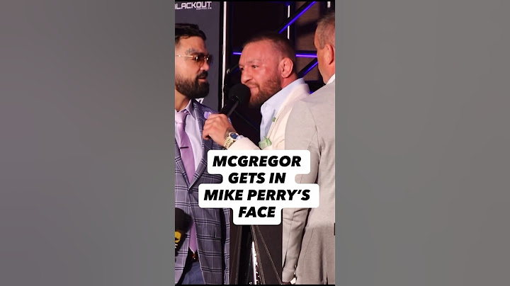 Conor McGregor gets in Mike Perry's face at BKFC presser