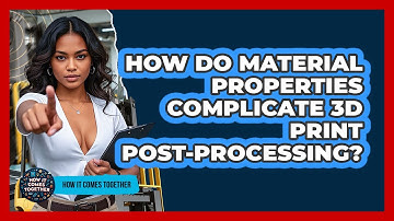 How Do Material Properties Complicate 3D Print Post-processing? - How It Comes Together