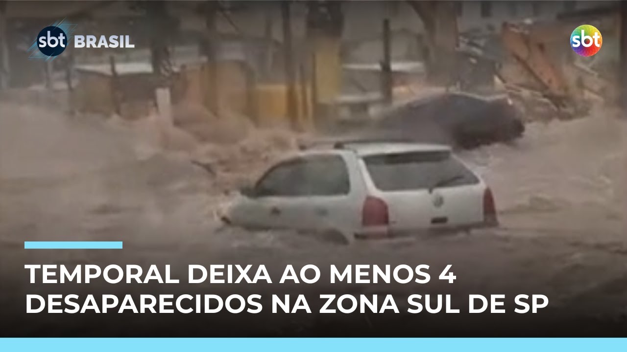Enxurrada arrasta carros e deixa ao menos 4 desaparecidos na zona sul de SP | 