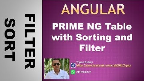 32.primeng table sorting and filtering