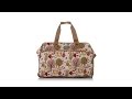 Lily Bloom Forest Owls Wheeled Duffle