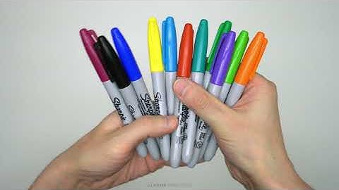 Sharpie Fine Point Permanent Marker Assorted Colors 12 Pack Unboxing