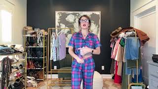 Ekouaer Women Pajamas Set Button Down Sleepwear Short Sleeve Nightwear with Long Pants Soft Pjs Set