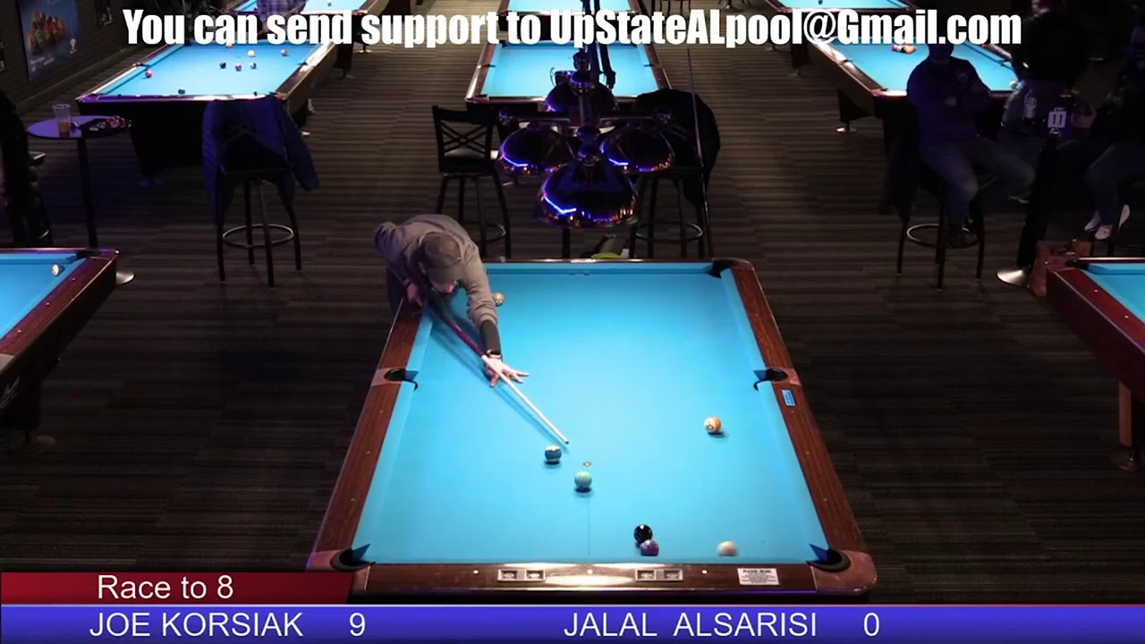 US 1 Billiards February Pro Am - Joey Korsiak vs Jalal Al Saresi