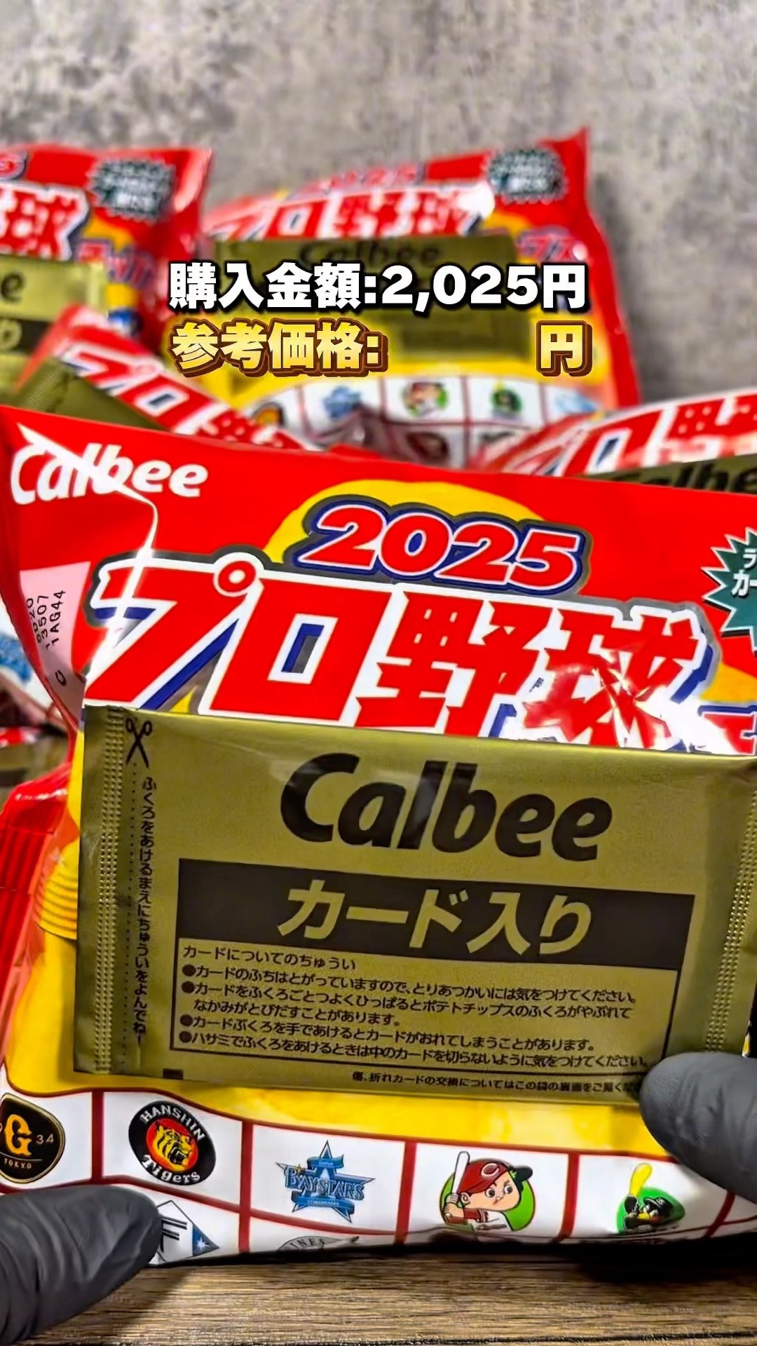 2025プロ野球チップス】15個買ってみた。 ※参考価格は2025年5月6日時点
