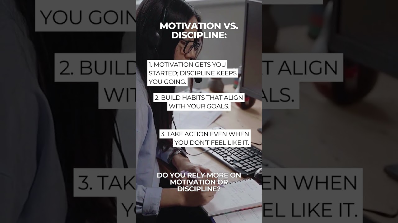 Motivation vs. Discipline Explained