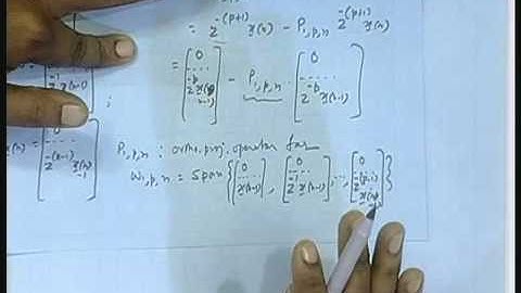 Lecture - 31 RLS Lattice Recursions