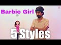 Barbie girl in 5 styles  sandaru sathsara