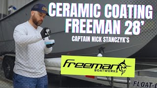 CERAMIC COATING Vinyl Seats / FREEMAN 28' : At Freeman Boatworks by Marine Detail Supply Company  782 views 4 months ago 5 minutes, 31 seconds