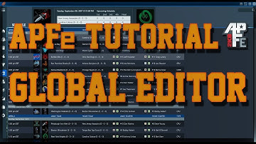 APFe Tutorial - Global Editor